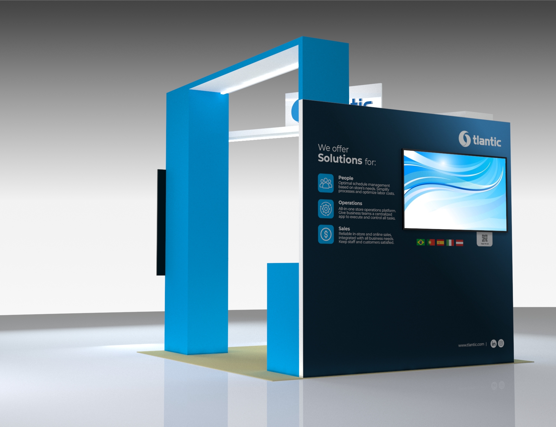 PRINTING United 10x10 trade show exhibit rental in Las Vegas (view 3)