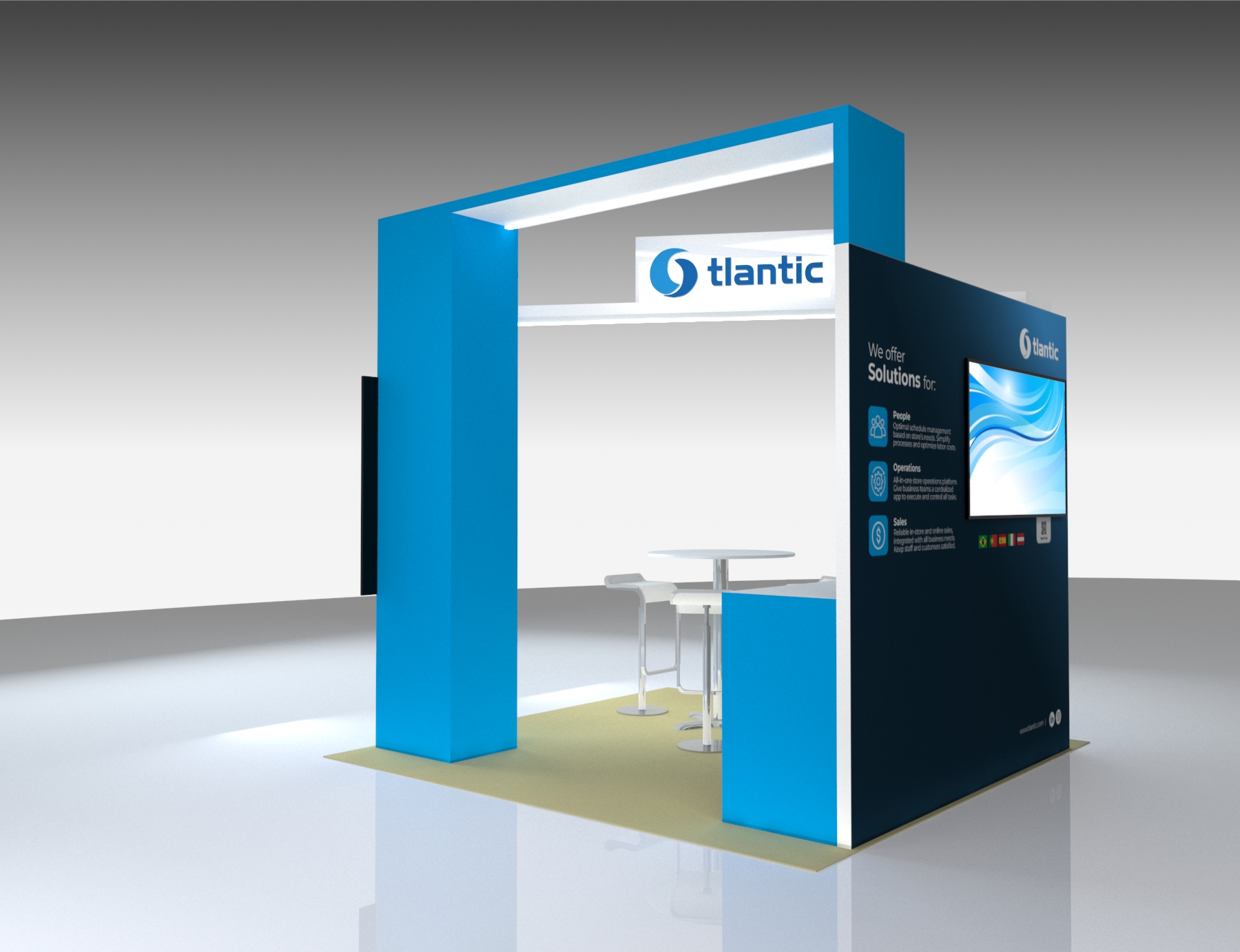 PRINTING United 10x10 trade show exhibit rental in Las Vegas (view 4)