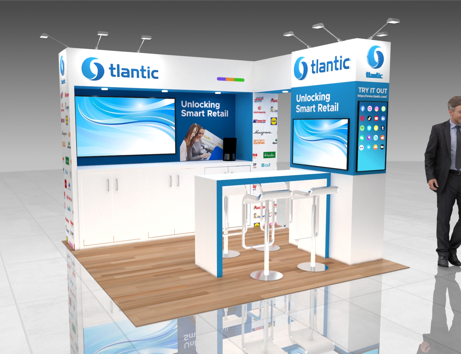 CES 10x10 trade show exhibit rental in Las Vegas (view 4)