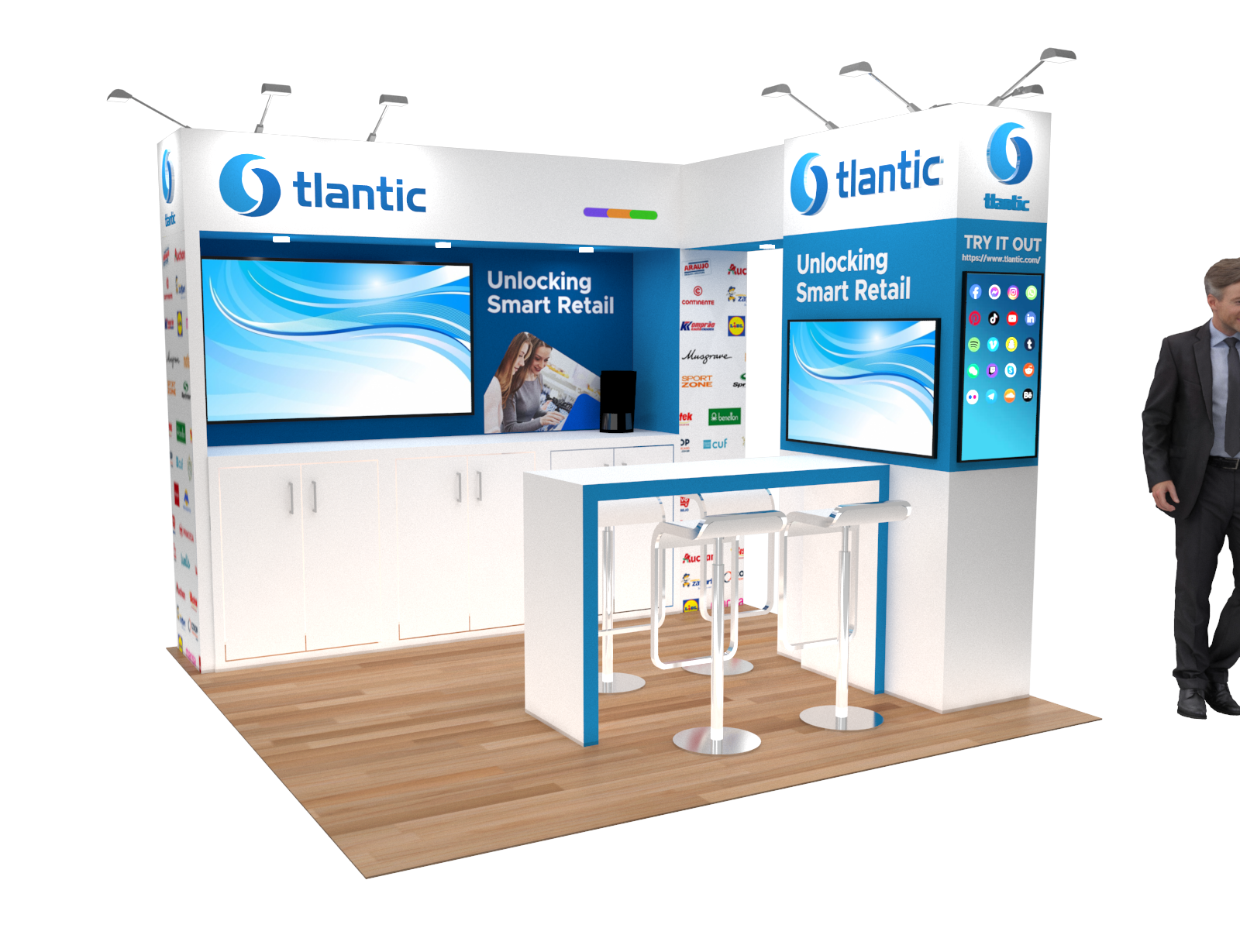 CES 10x10 trade show exhibit rental in Las Vegas (view 5)