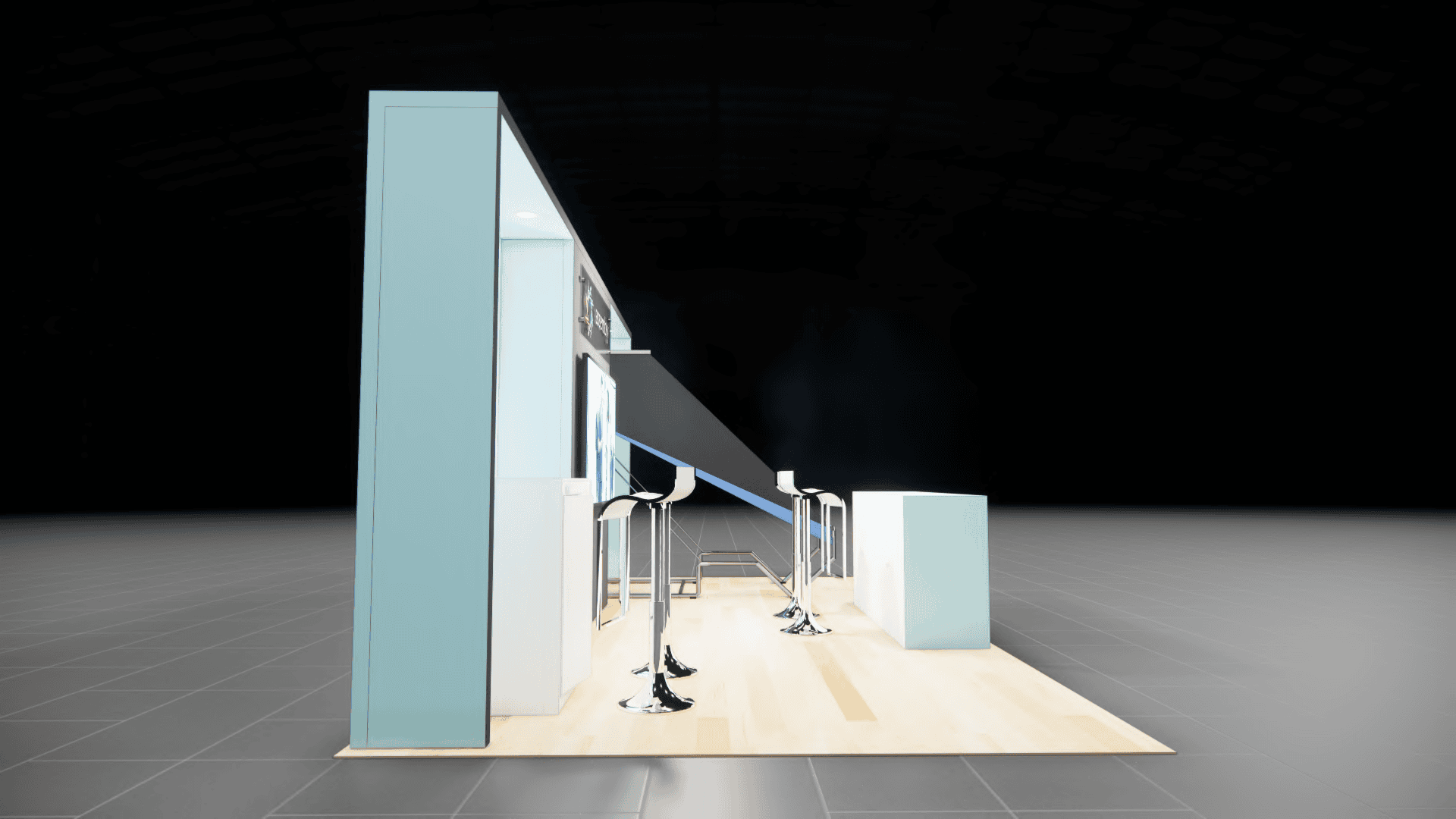 NBAA-BACE 10x20 trade show exhibit rental in Las Vegas (view 4)