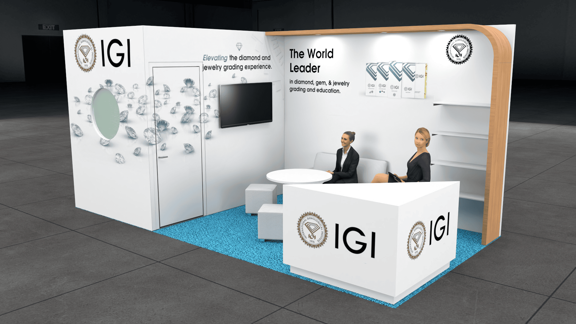 JCK 10x20 trade show exhibit rental in Las Vegas (view 2)
