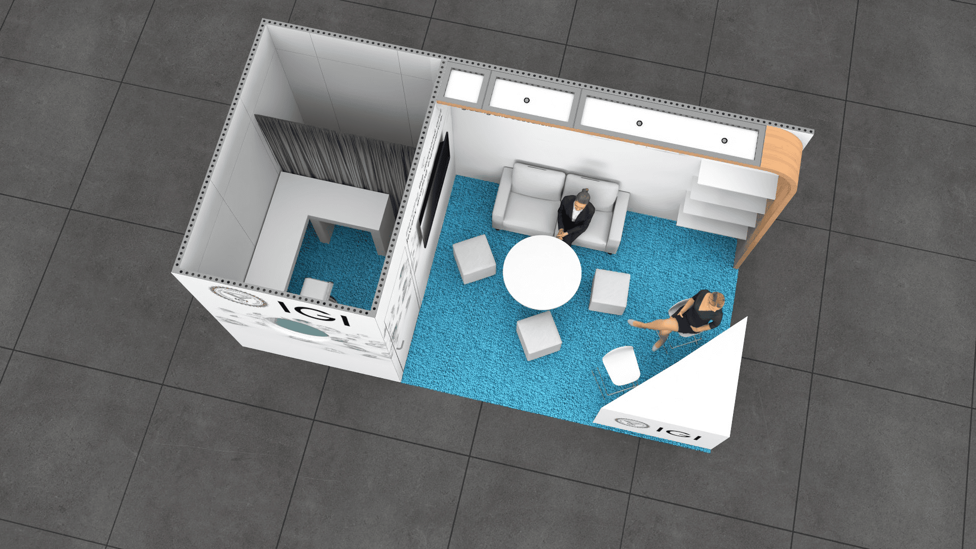 JCK 10x20 trade show exhibit rental in Las Vegas (view 3)