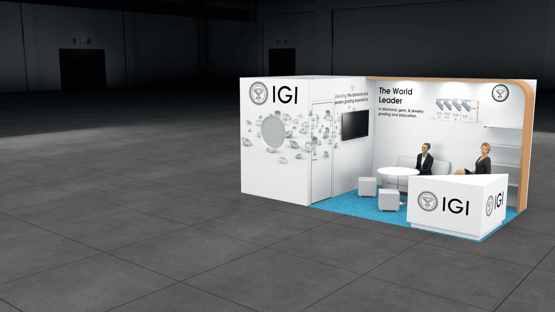 JCK 10x20 trade show exhibit rental in Las Vegas (view 4)