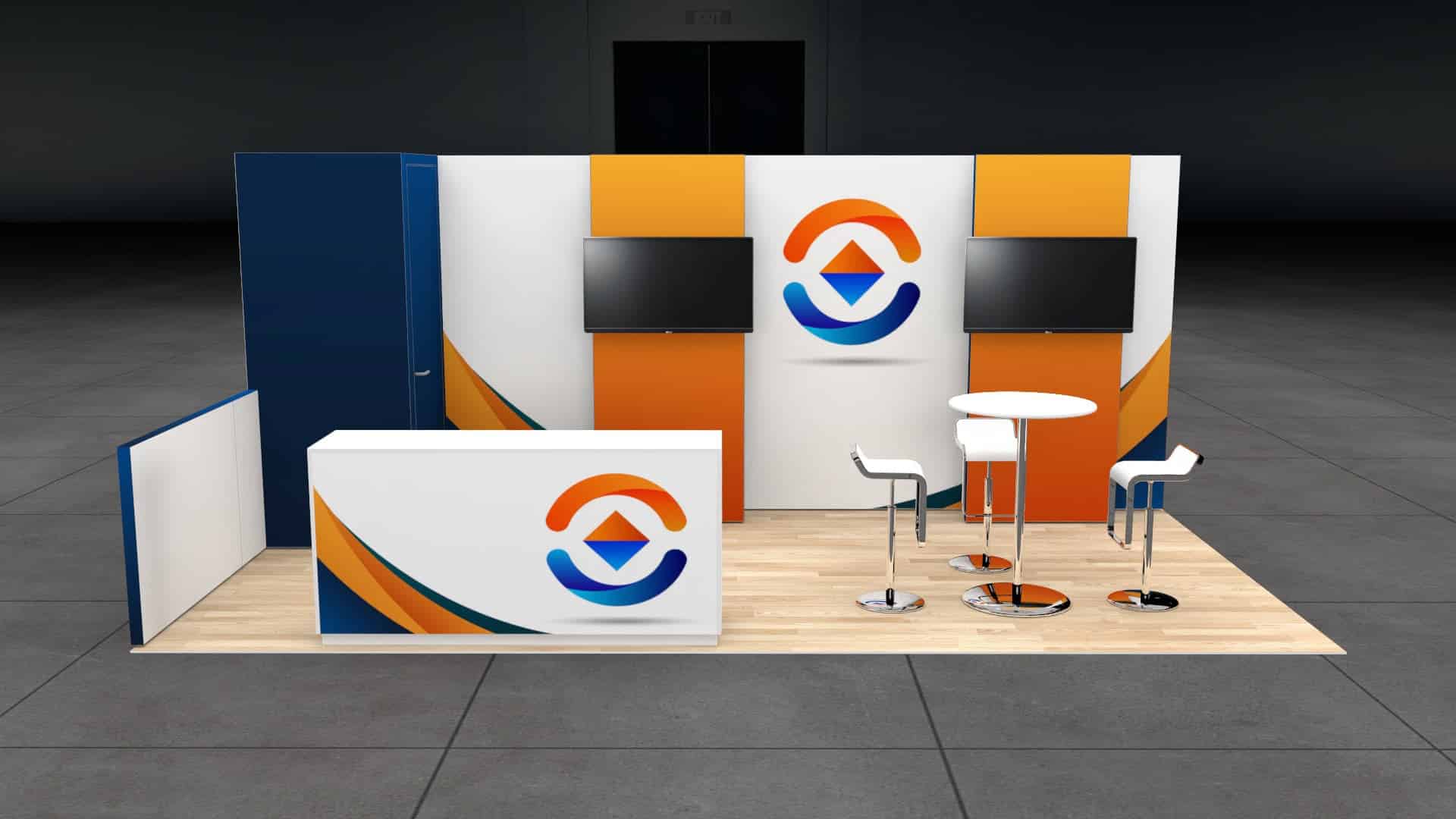 ISC West 10x20 trade show exhibit rental in Las Vegas