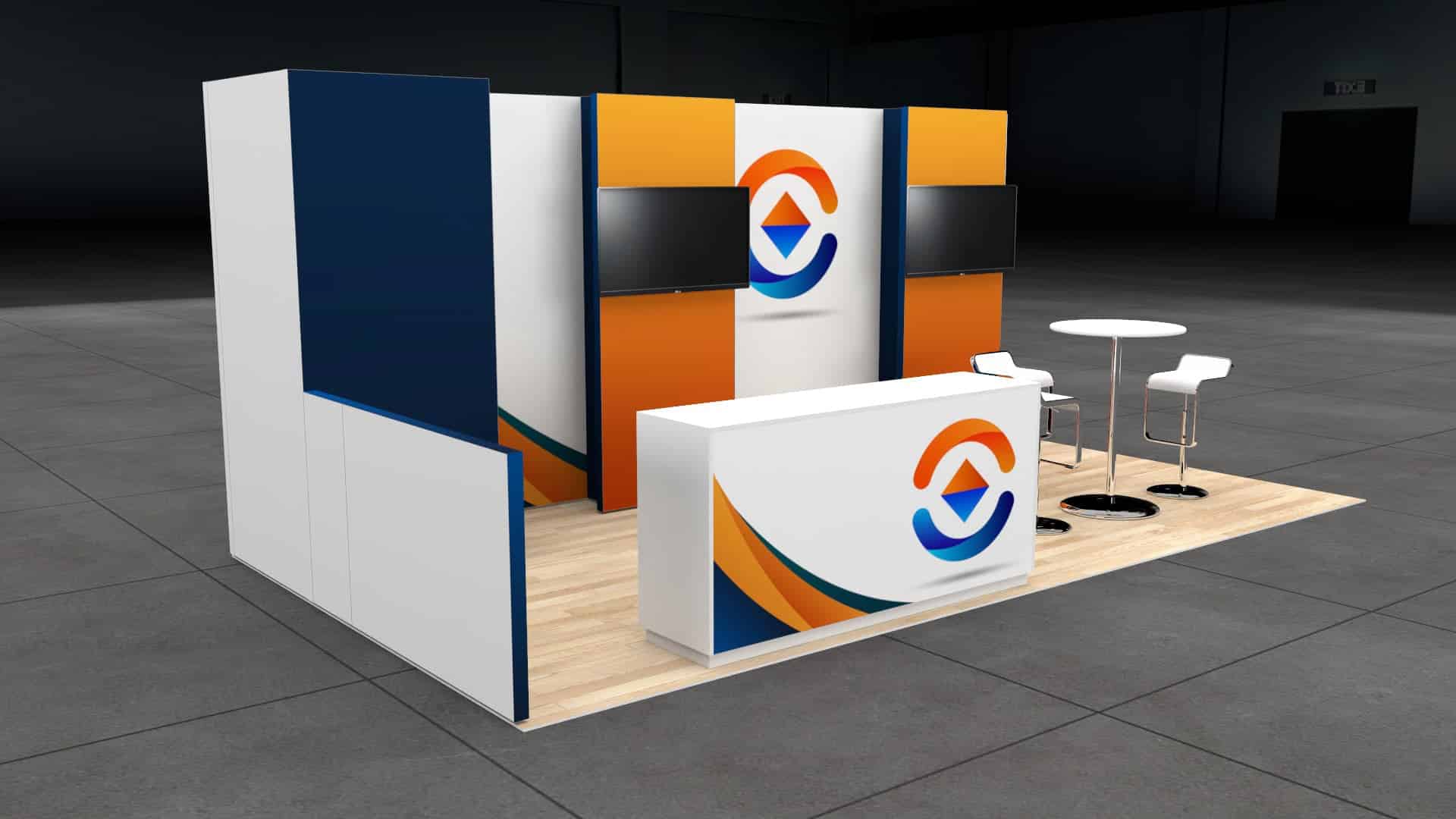 ISC West 10x20 trade show exhibit rental in Las Vegas (view 2)