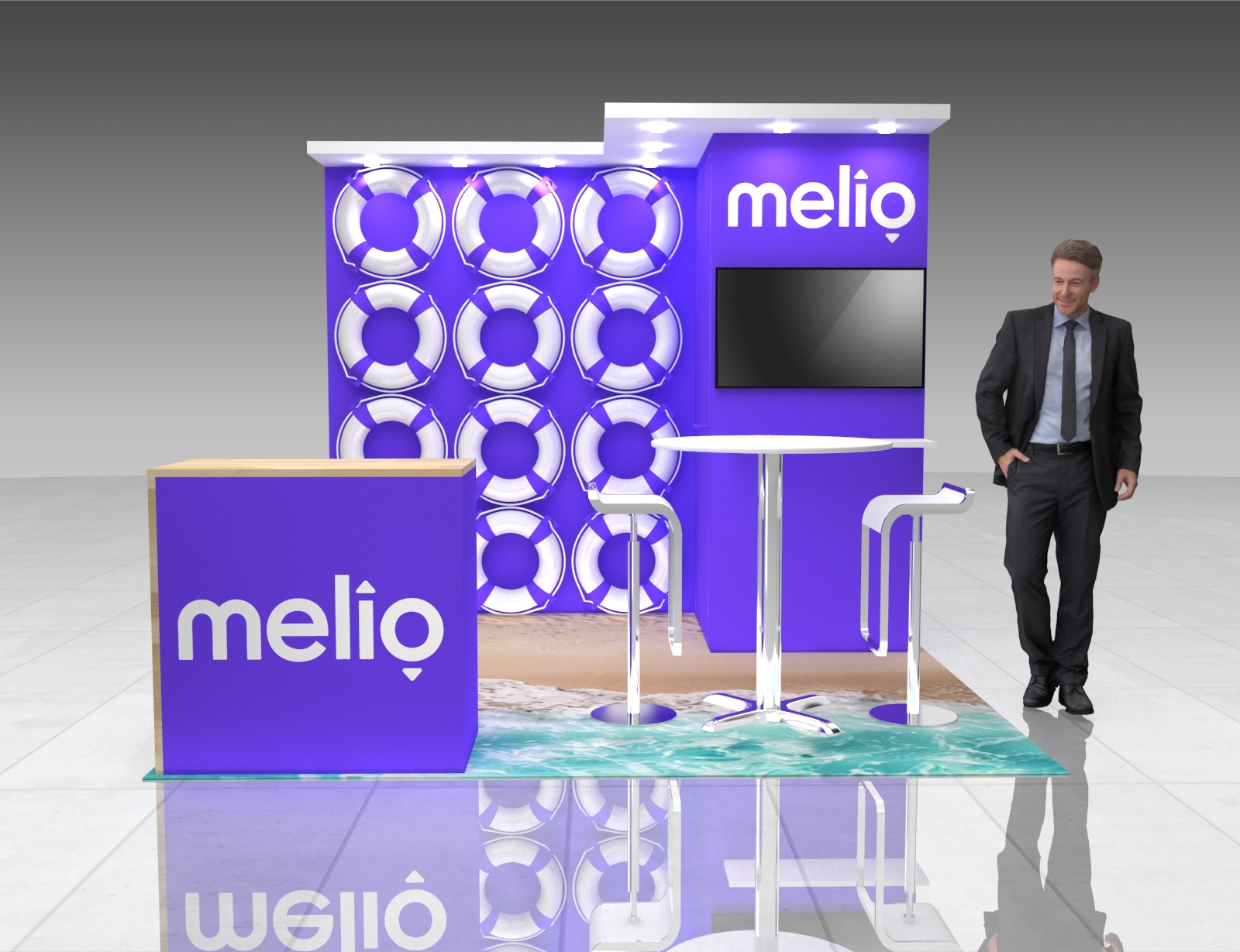 TISE 10x10 trade show exhibit rental in Las Vegas