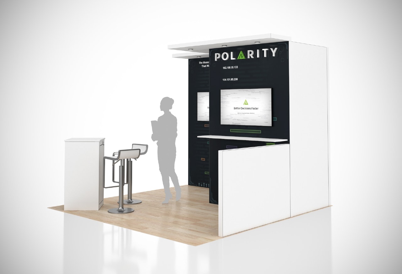 RE+ 10x10 trade show exhibit rental in Las Vegas (view 2)