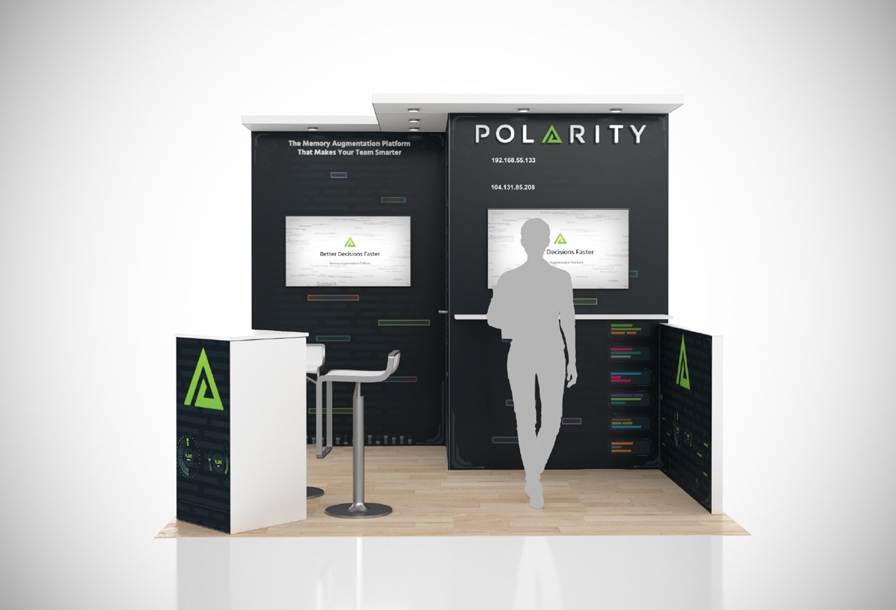 RE+ 10x10 trade show exhibit rental in Las Vegas (view 3)