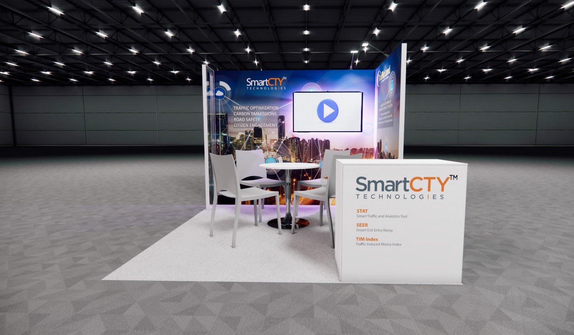 HD Expo 10x10 trade show exhibit rental in Las Vegas