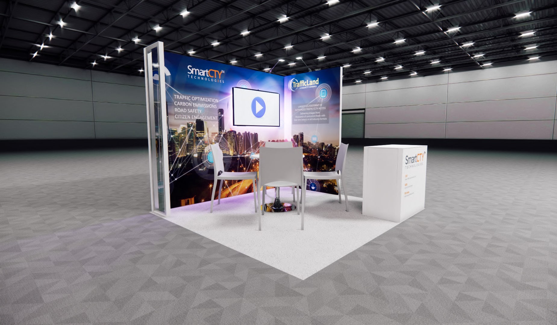 HD Expo 10x10 trade show exhibit rental in Las Vegas (view 2)