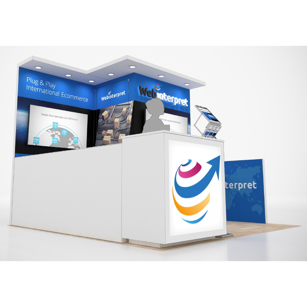 MAGIC 10x10 trade show exhibit rental in Las Vegas (view 3)