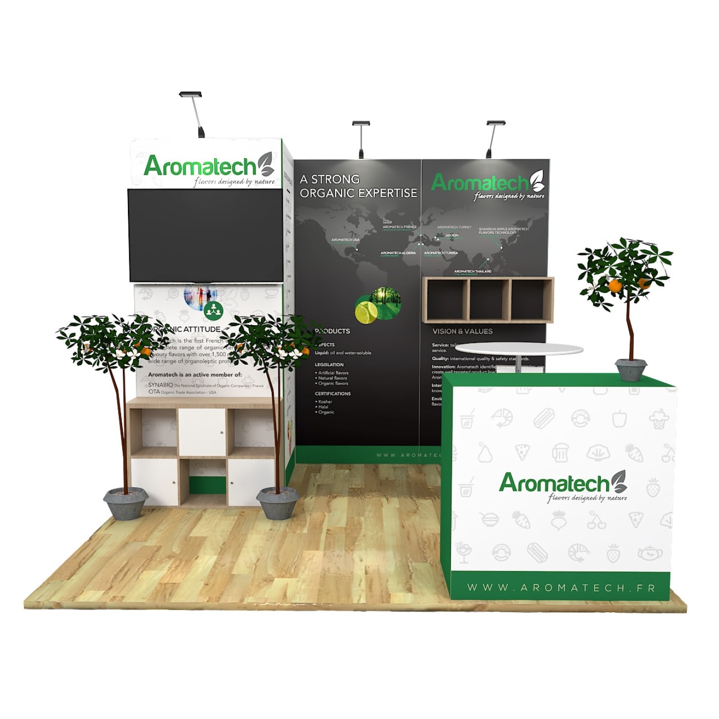 Light + Building 10x10 trade show exhibit rental in Las Vegas (view 2)