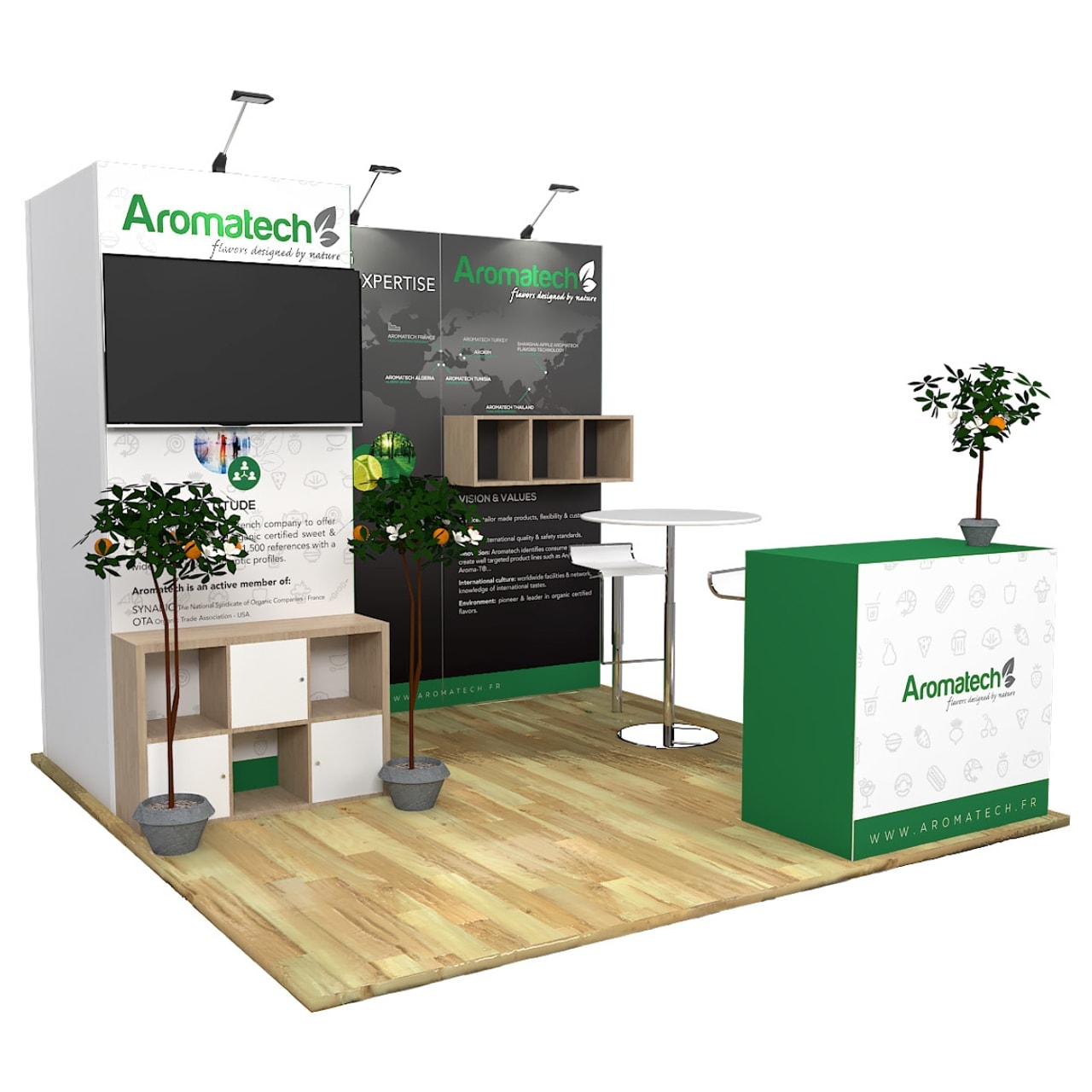 Light + Building 10x10 trade show exhibit rental in Las Vegas (view 3)