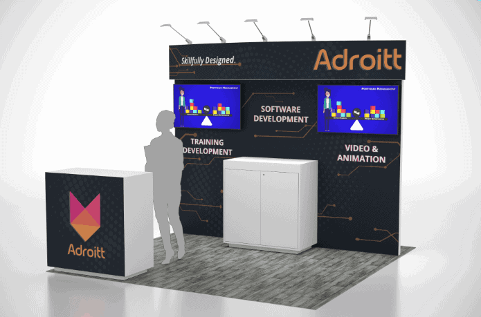 MJBizCon 10x10 trade show exhibit rental in Las Vegas