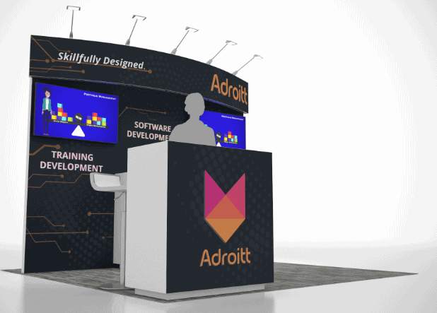 MJBizCon 10x10 trade show exhibit rental in Las Vegas (view 3)