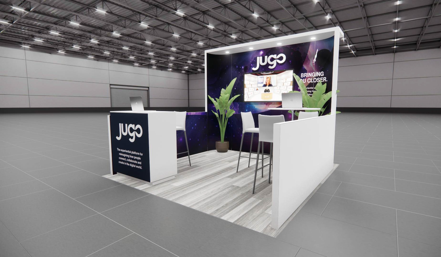CosmoProf 10x10 trade show exhibit rental in Las Vegas (view 2)