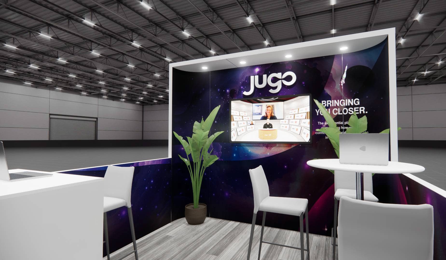 CosmoProf 10x10 trade show exhibit rental in Las Vegas (view 3)