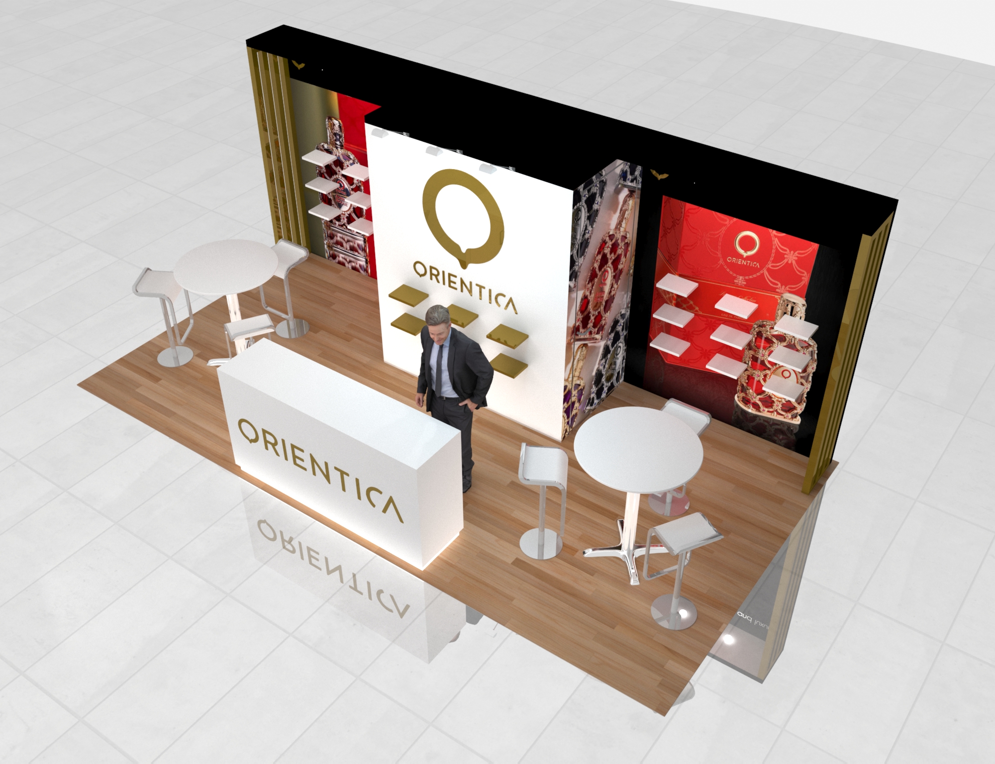 CONEXPO 10x20 trade show exhibit rental in Las Vegas (view 3)