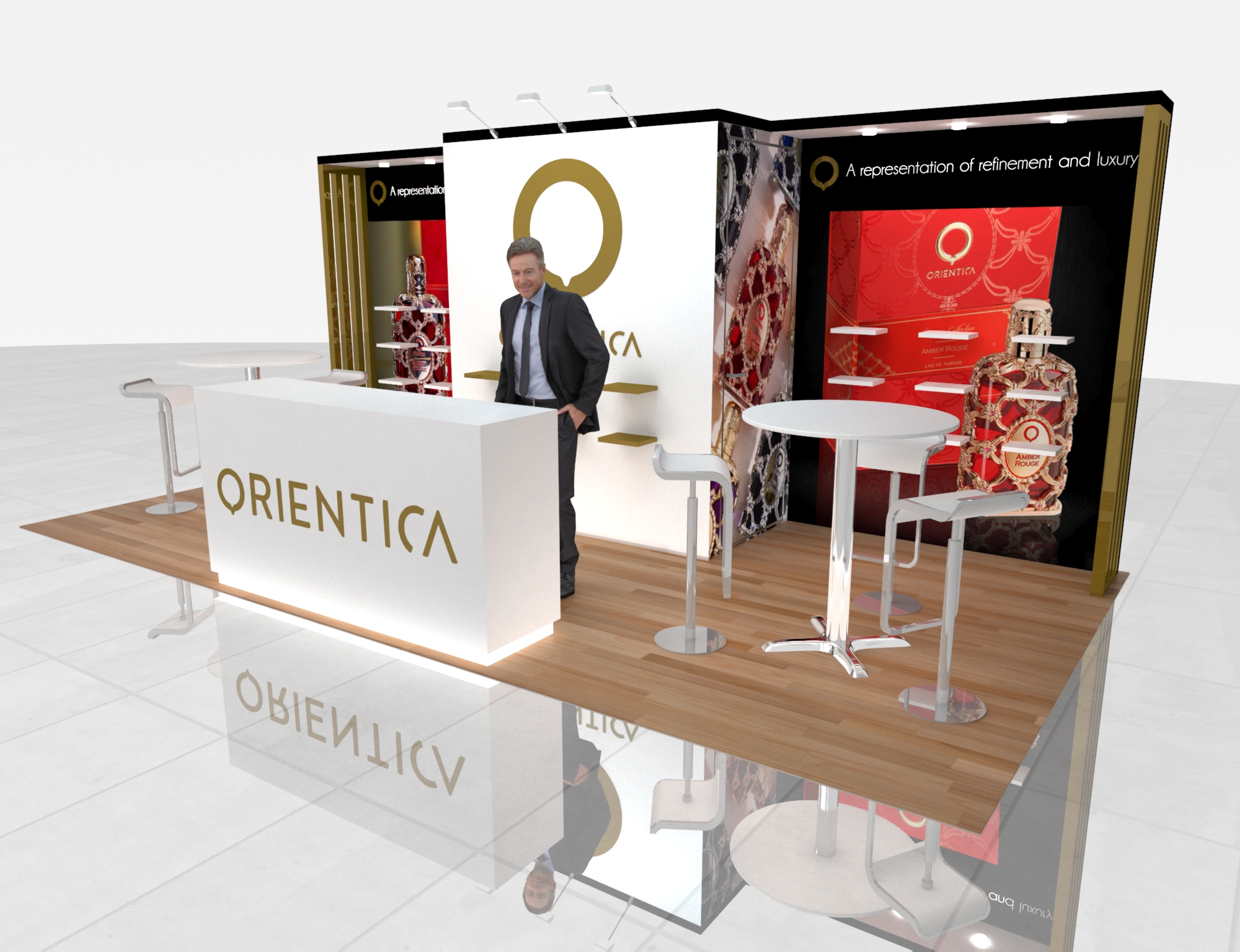 CONEXPO 10x20 trade show exhibit rental in Las Vegas (view 4)
