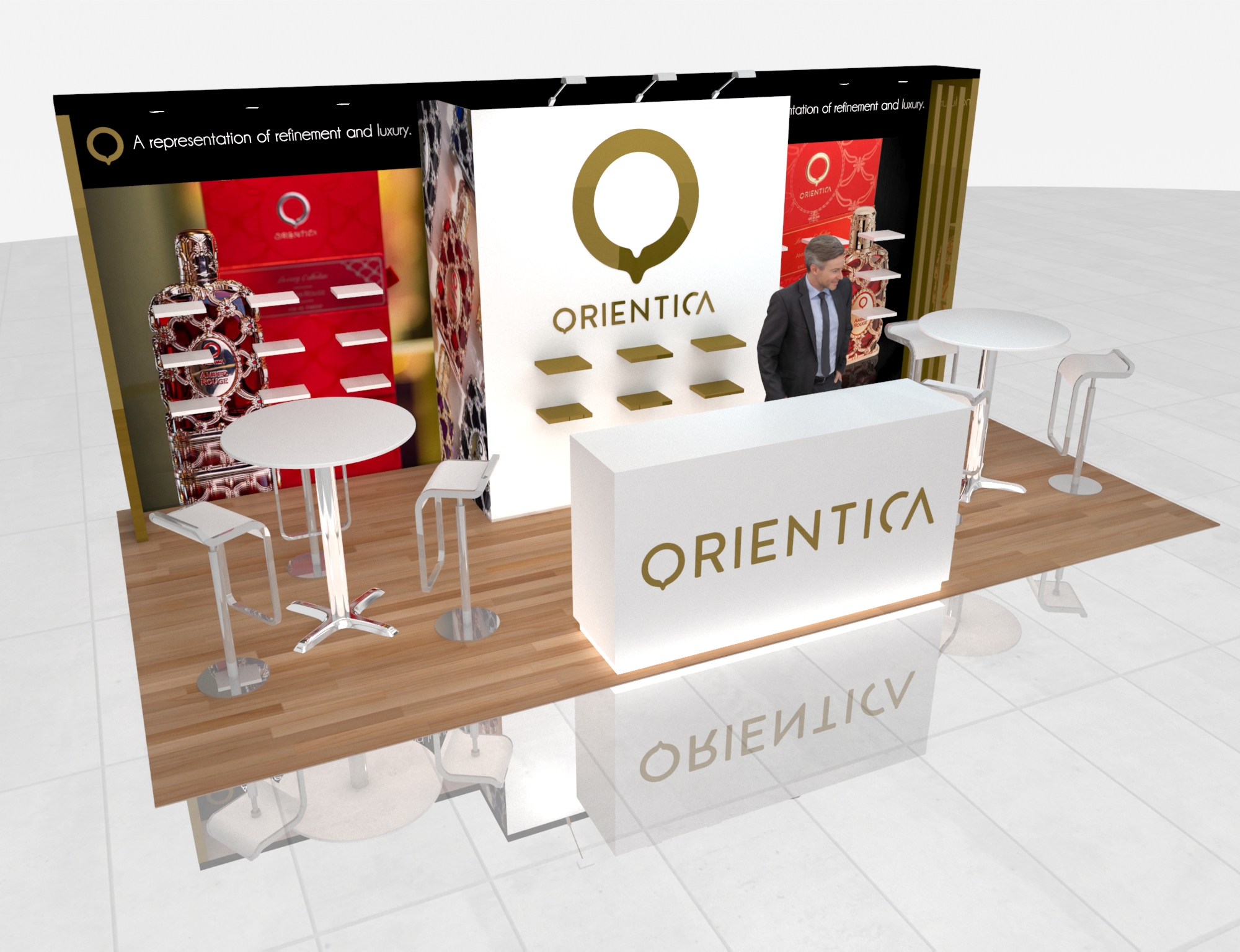 CONEXPO 10x20 trade show exhibit rental in Las Vegas (view 5)