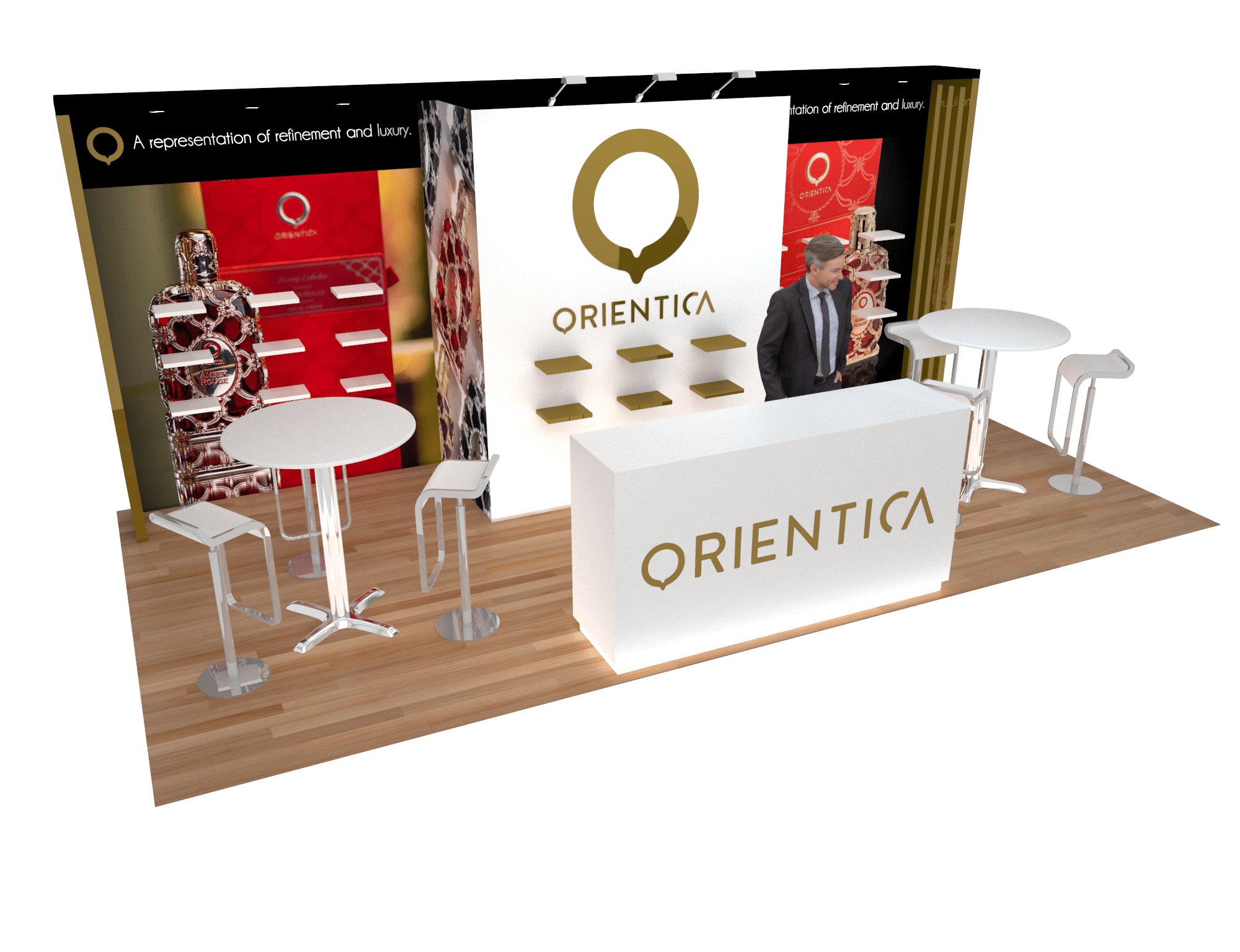 CONEXPO 10x20 trade show exhibit rental in Las Vegas (view 6)