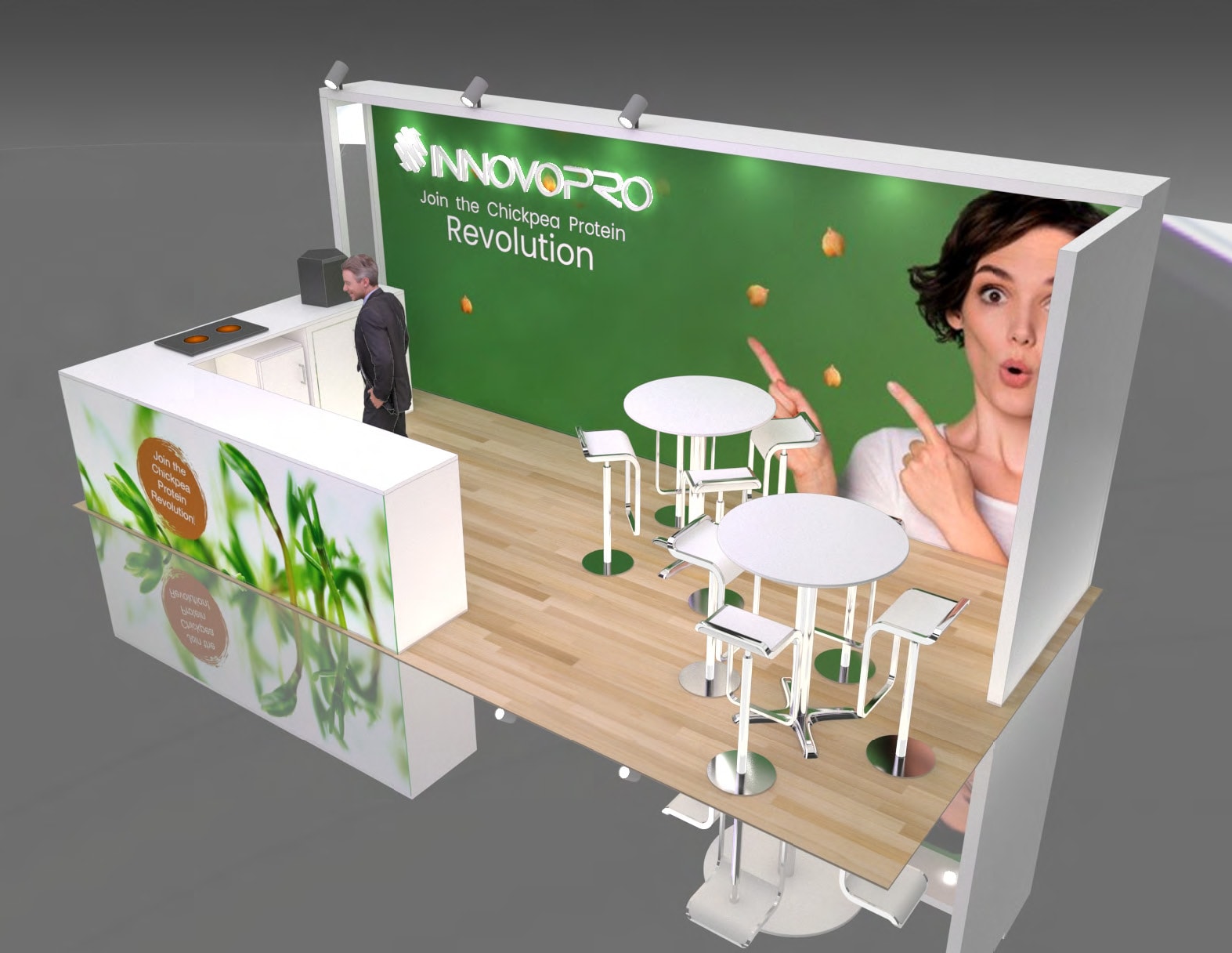 SHOT Show 10x20 trade show exhibit rental in Las Vegas (view 3)