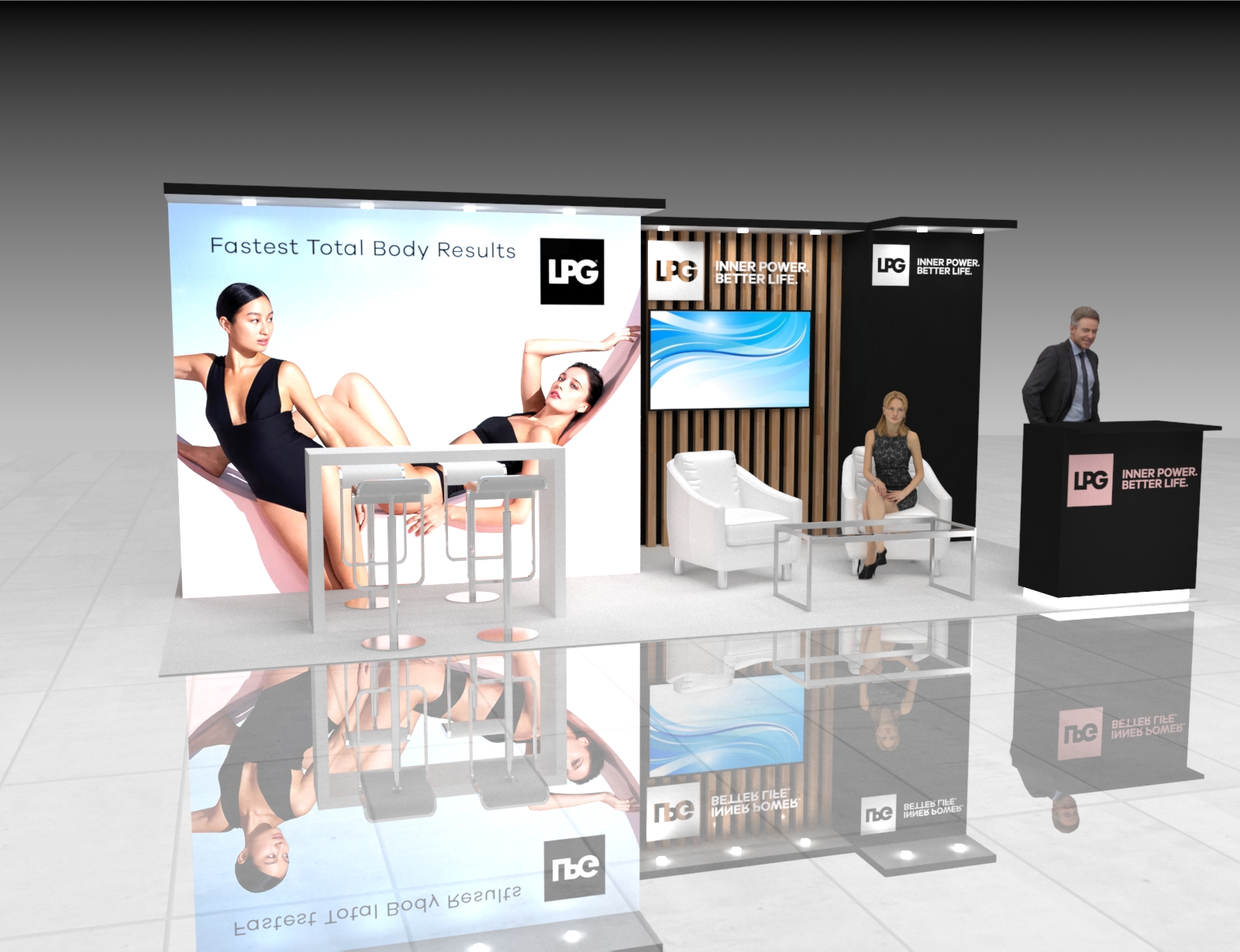 Licensing Expo 10x20 trade show exhibit rental in Las Vegas (view 2)