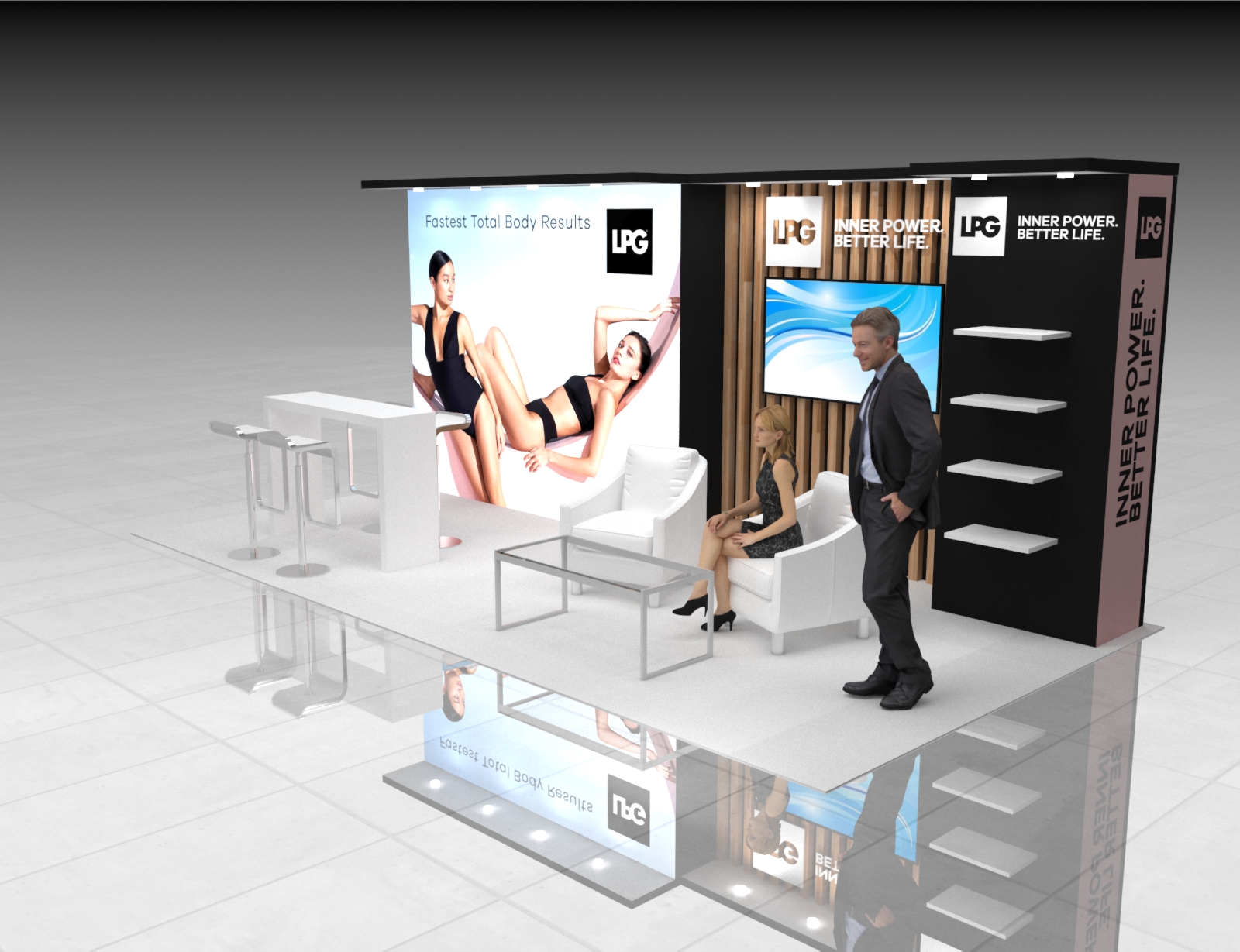 Licensing Expo 10x20 trade show exhibit rental in Las Vegas (view 4)