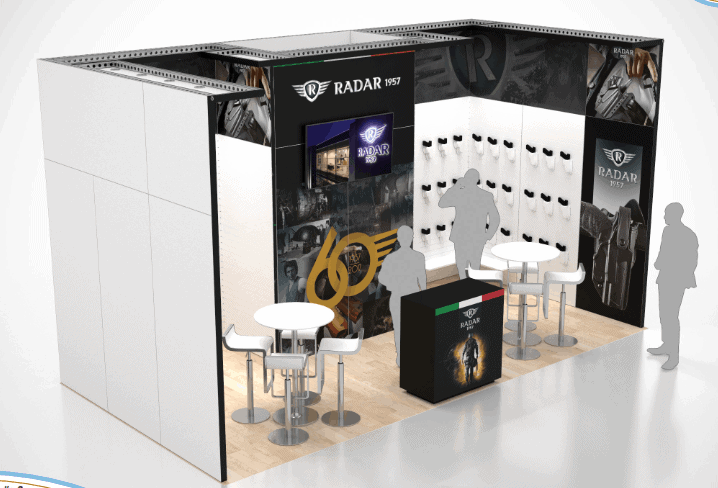 CosmoProf 10x20 trade show exhibit rental in Las Vegas (view 3)