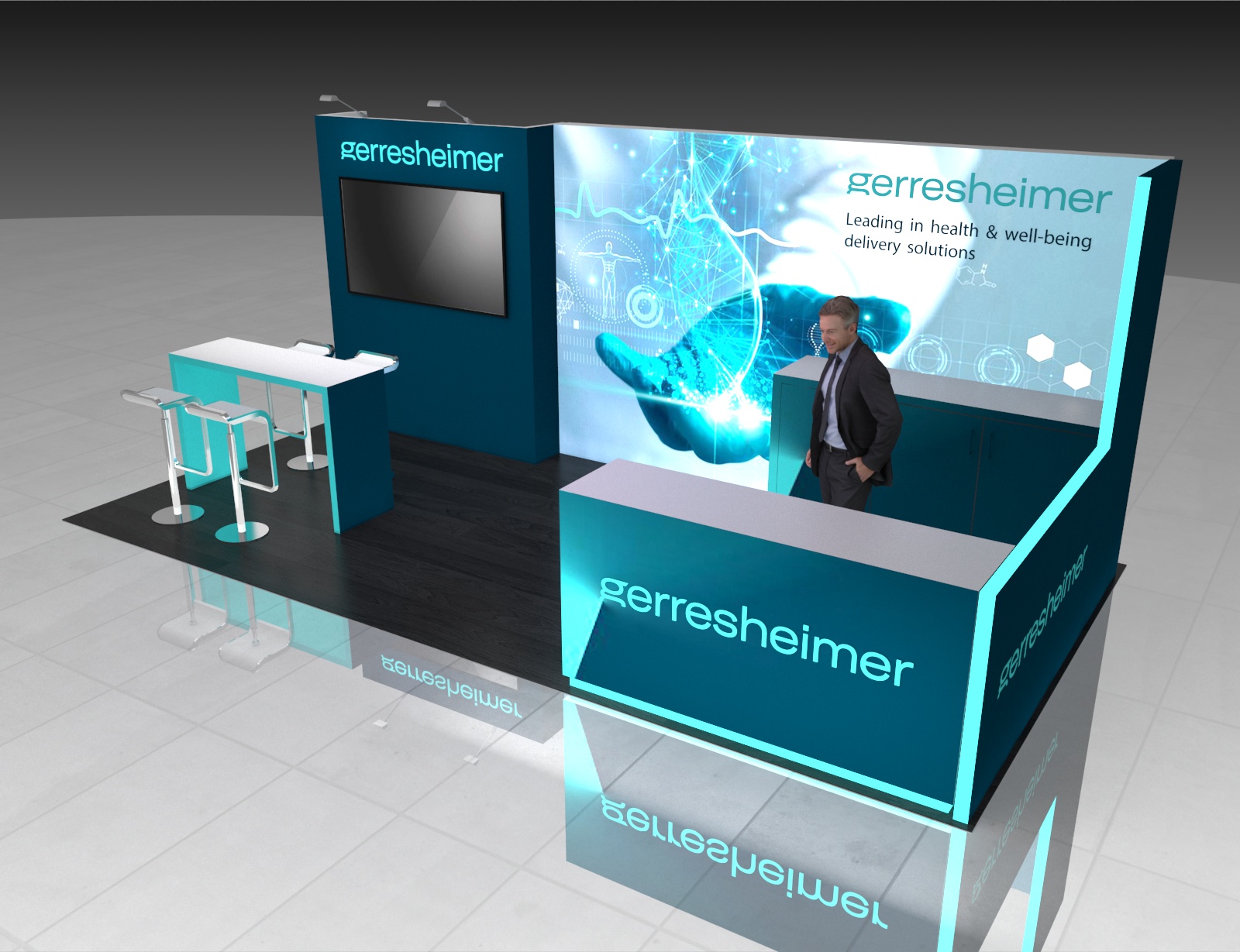AAPEX 10x20 trade show exhibit rental in Las Vegas (view 2)