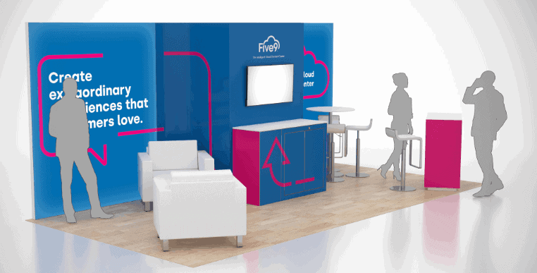 NACS 10x20 trade show exhibit rental in Las Vegas (view 3)