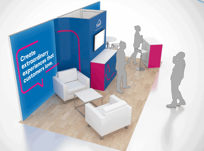 NACS 10x20 trade show exhibit rental in Las Vegas (view 4)