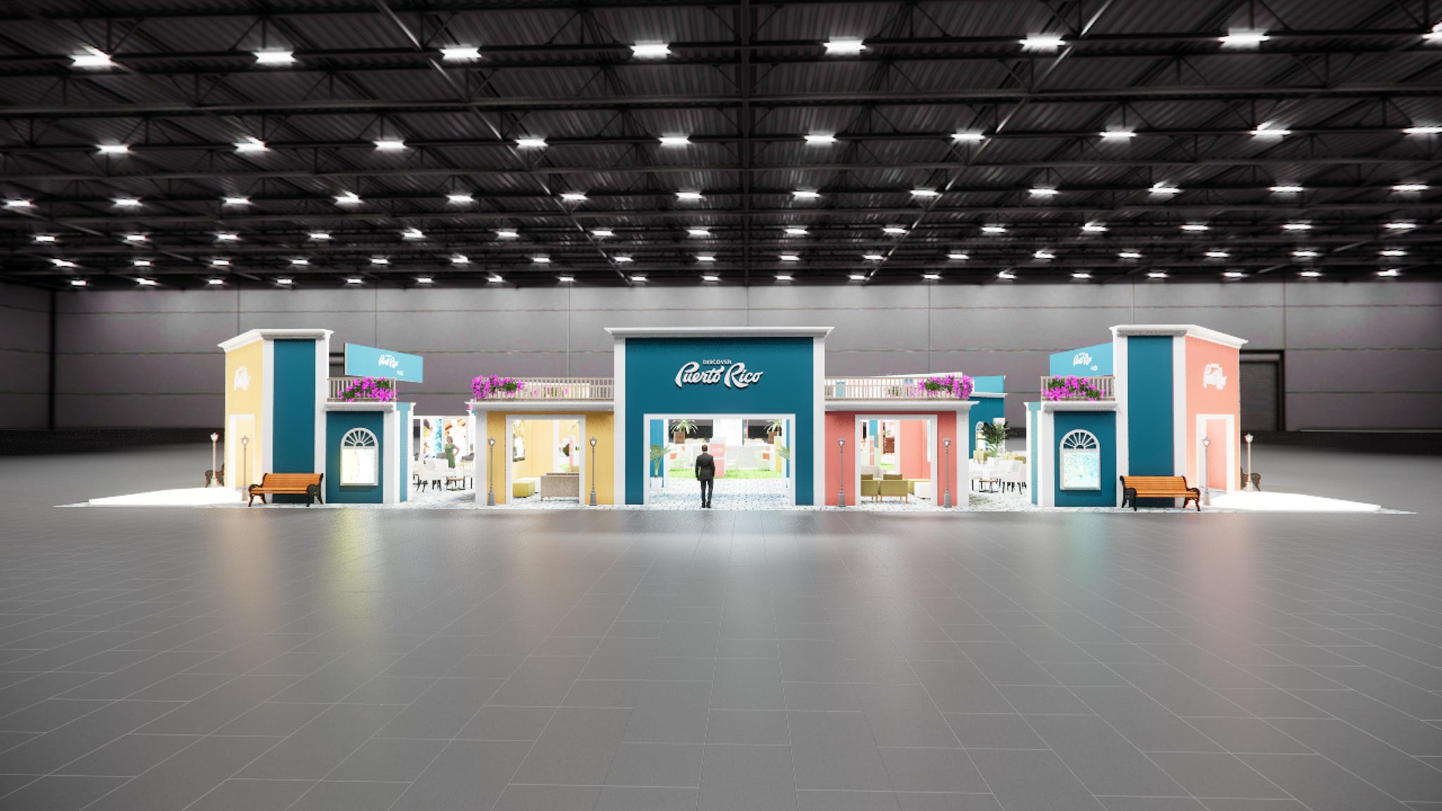 ASD Market Week Double Deck trade show exhibit rental in Las Vegas (view 3)
