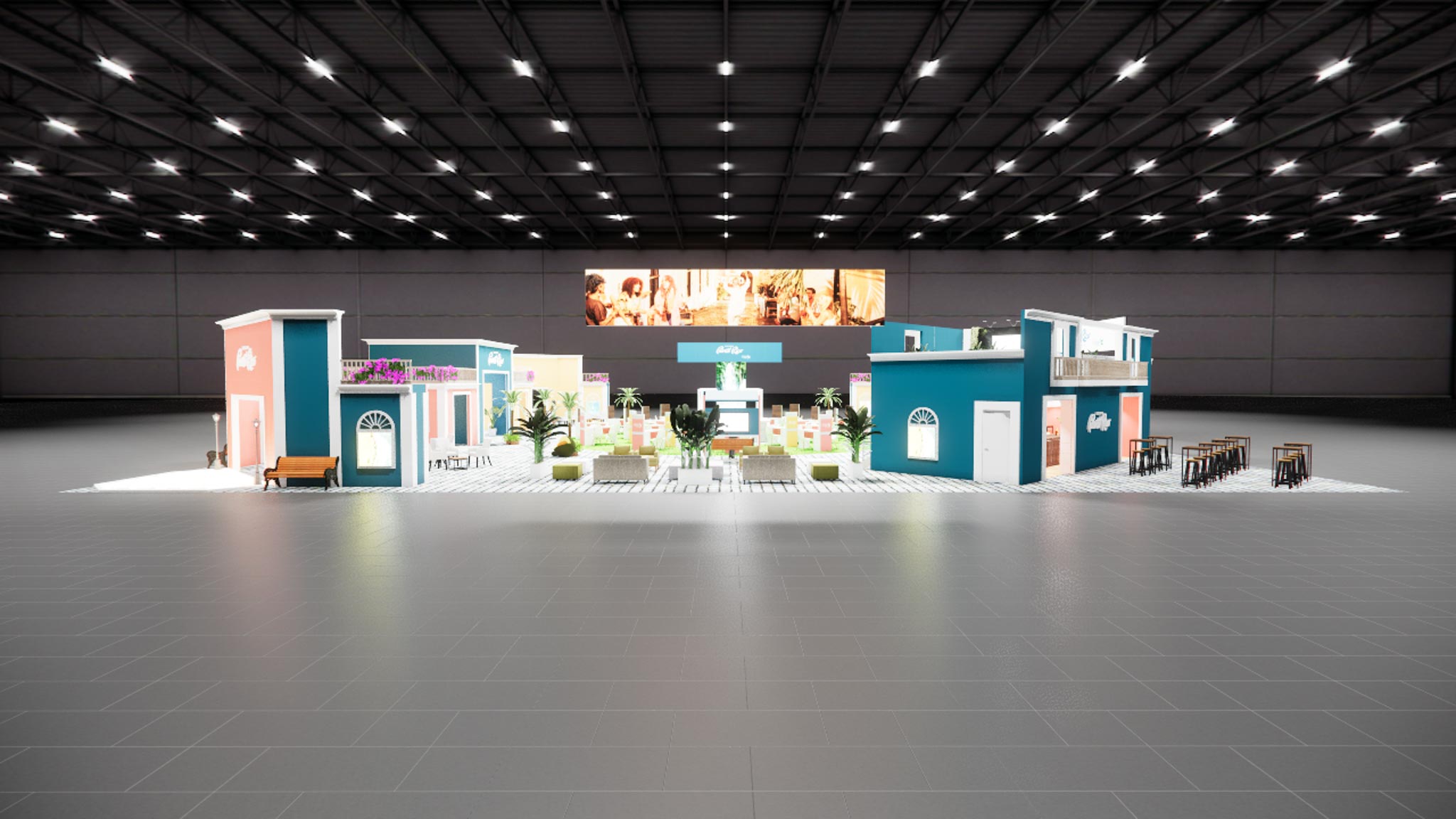 ASD Market Week Double Deck trade show exhibit rental in Las Vegas (view 5)