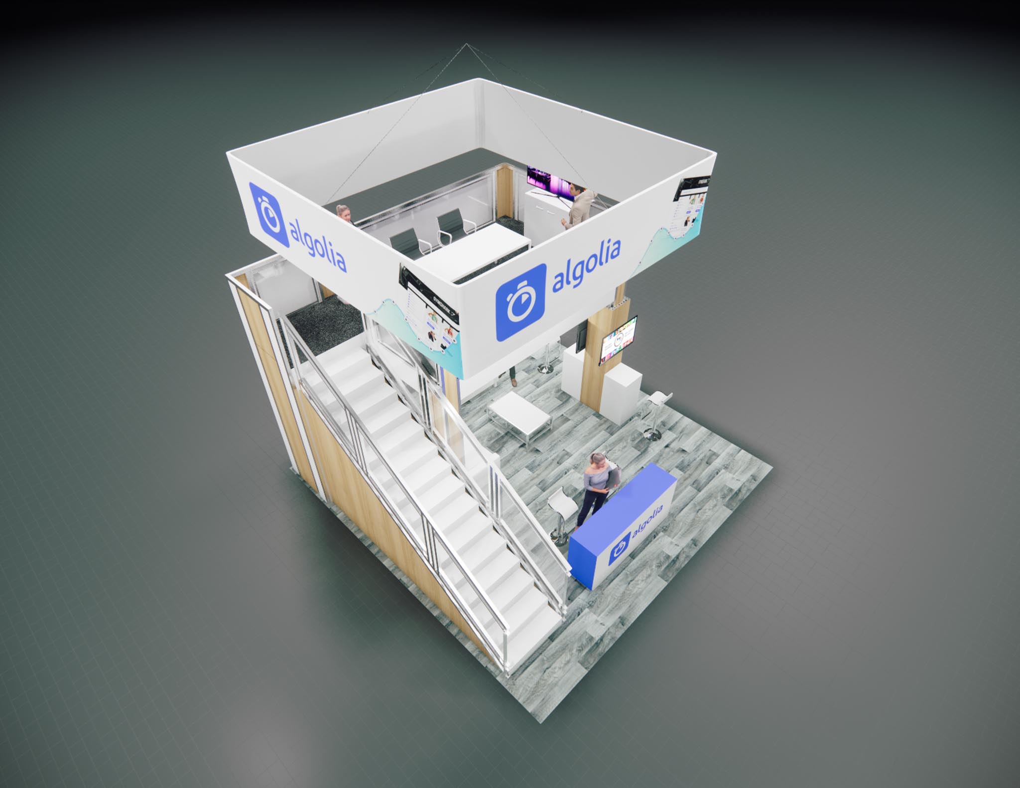 G2E 20x20 trade show exhibit rental in Las Vegas (view 11)