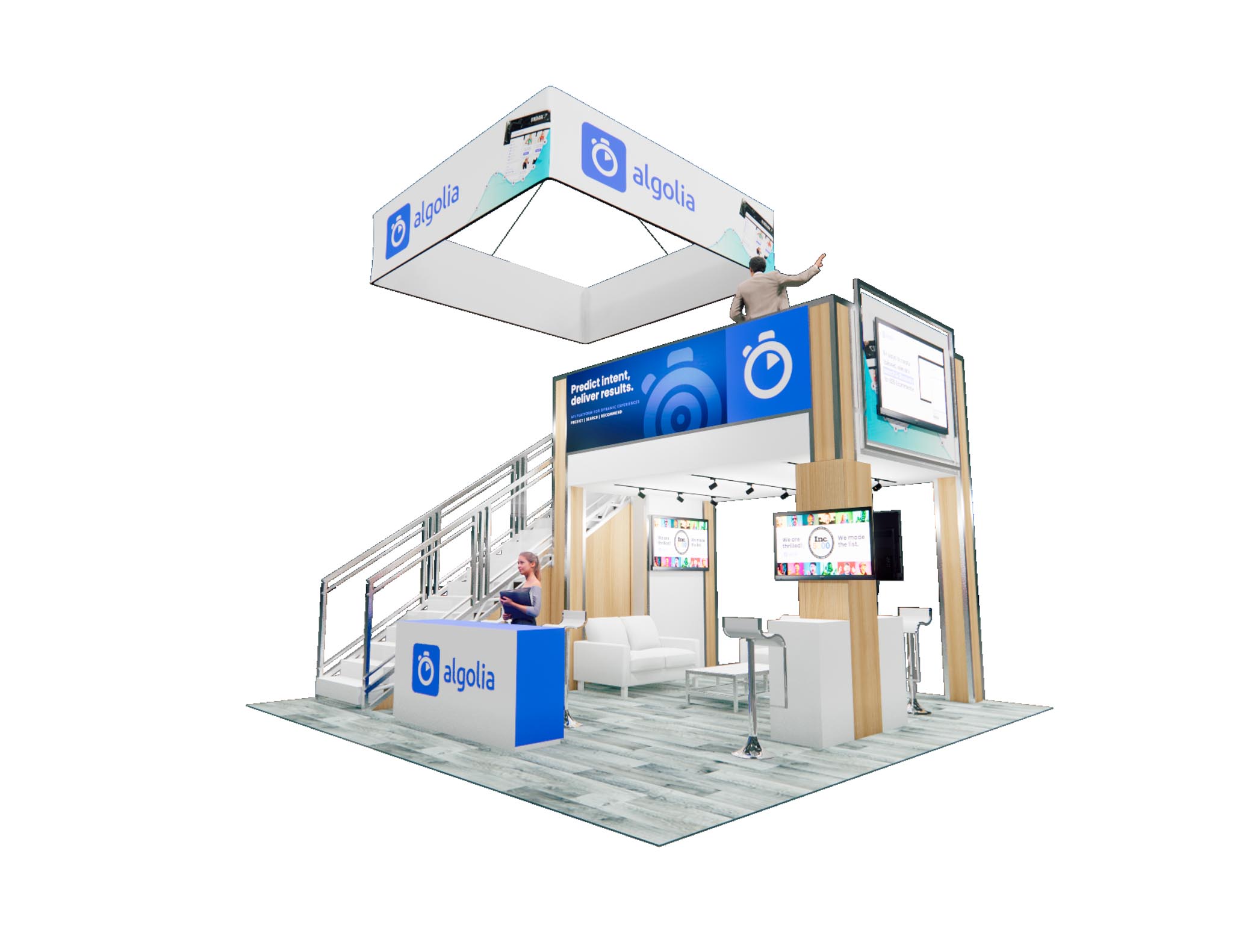 G2E 20x20 trade show exhibit rental in Las Vegas