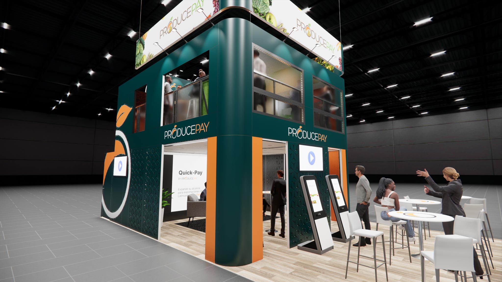 TISE 20x40 trade show exhibit rental in Las Vegas (view 10)