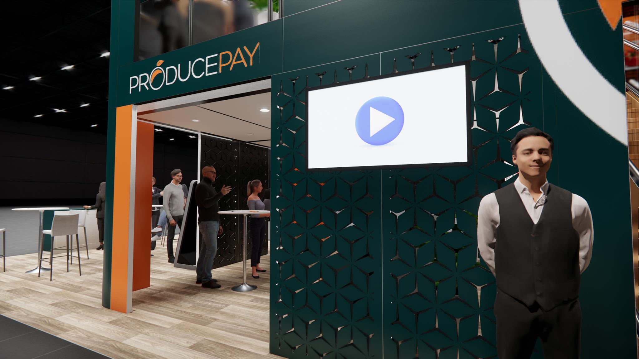 TISE 20x40 trade show exhibit rental in Las Vegas (view 11)