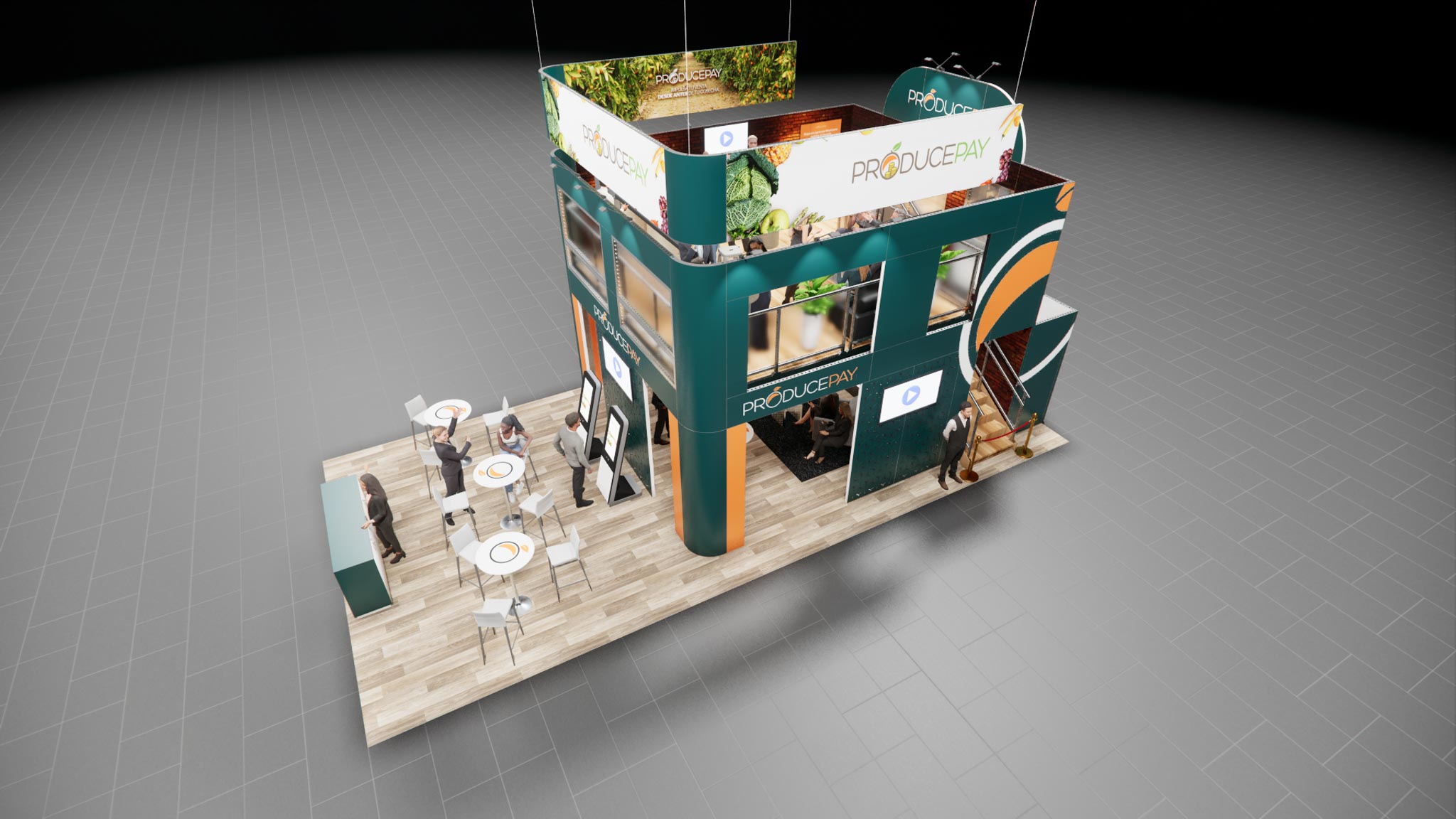 TISE 20x40 trade show exhibit rental in Las Vegas (view 12)