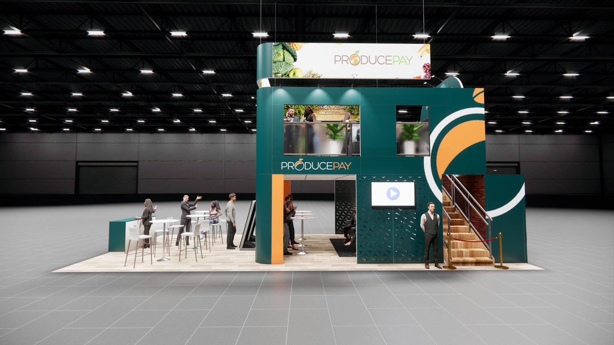 TISE 20x40 trade show exhibit rental in Las Vegas (view 2)