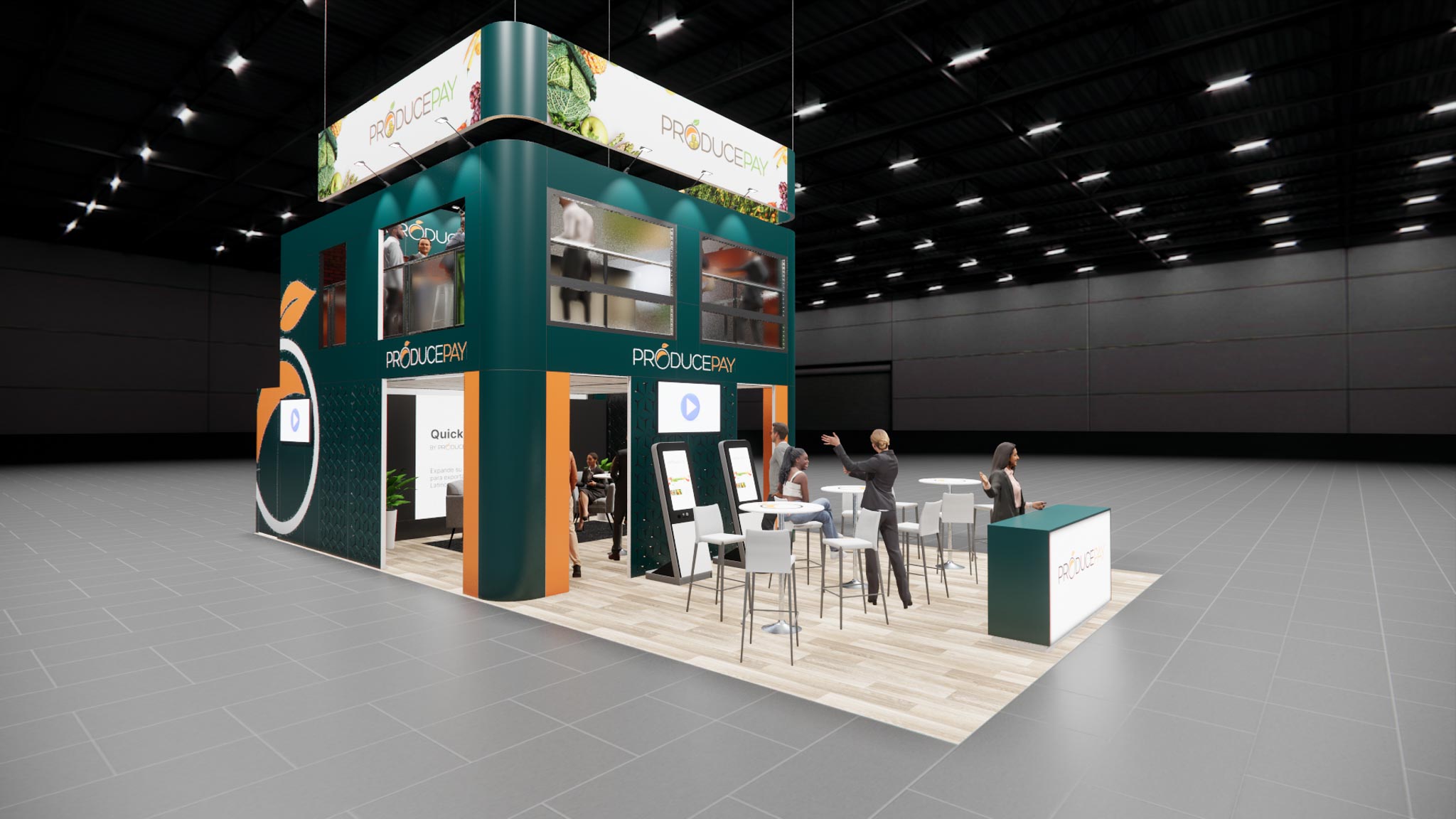 TISE 20x40 trade show exhibit rental in Las Vegas (view 4)
