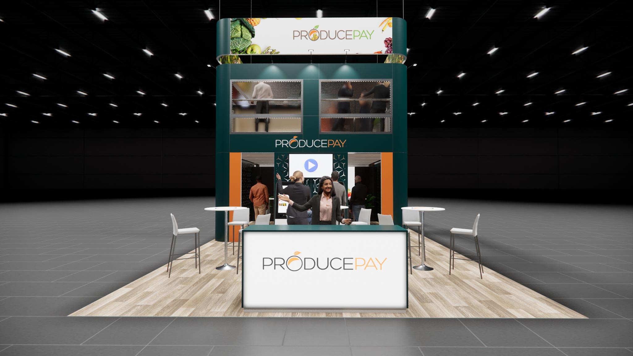 TISE 20x40 trade show exhibit rental in Las Vegas (view 5)