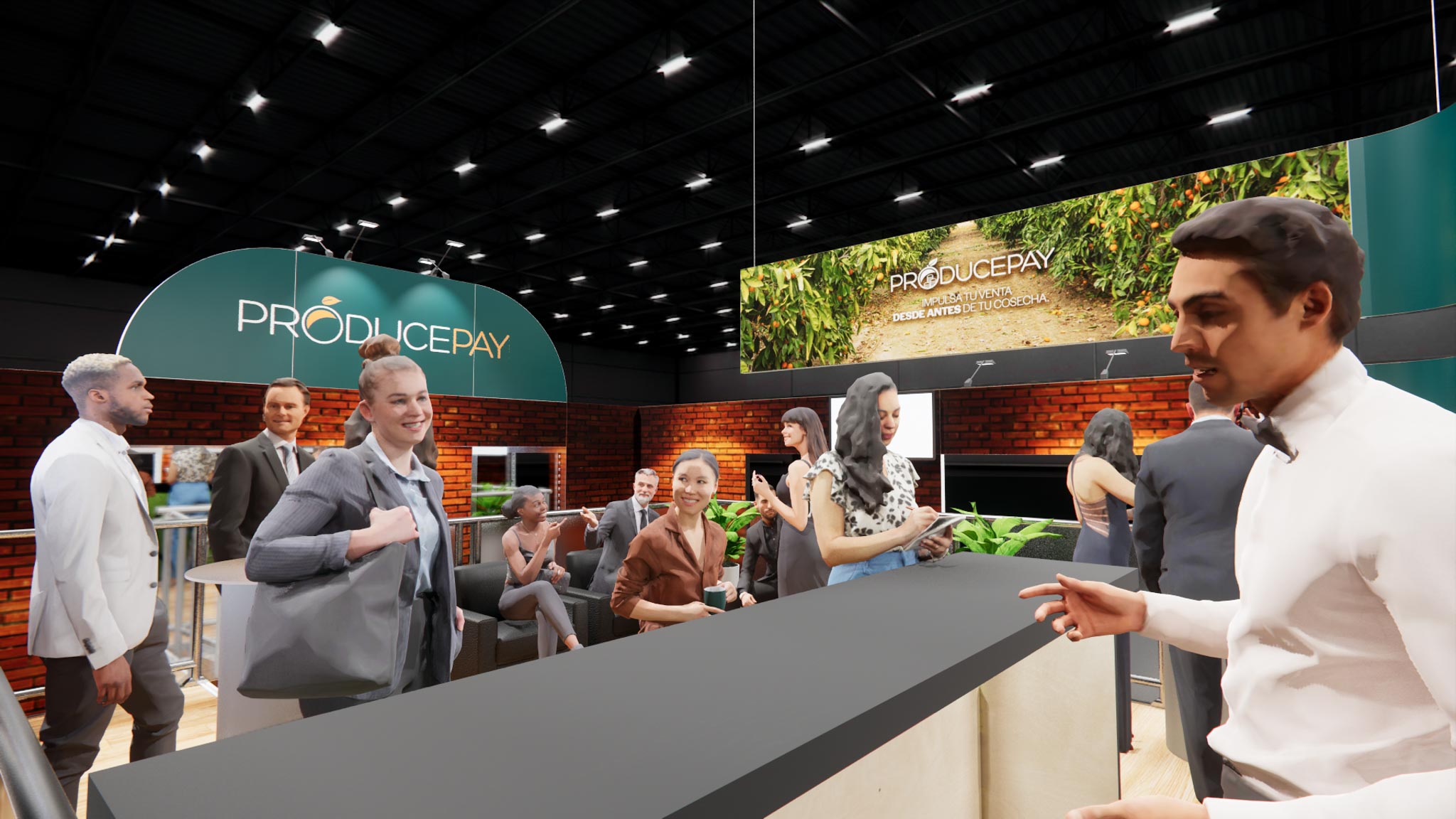 TISE 20x40 trade show exhibit rental in Las Vegas (view 8)