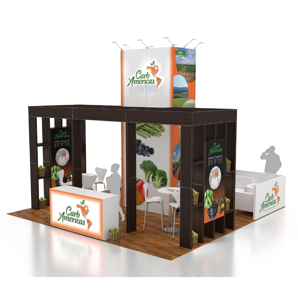 Las Vegas Convention Center hall set for a foodservice and pizza show