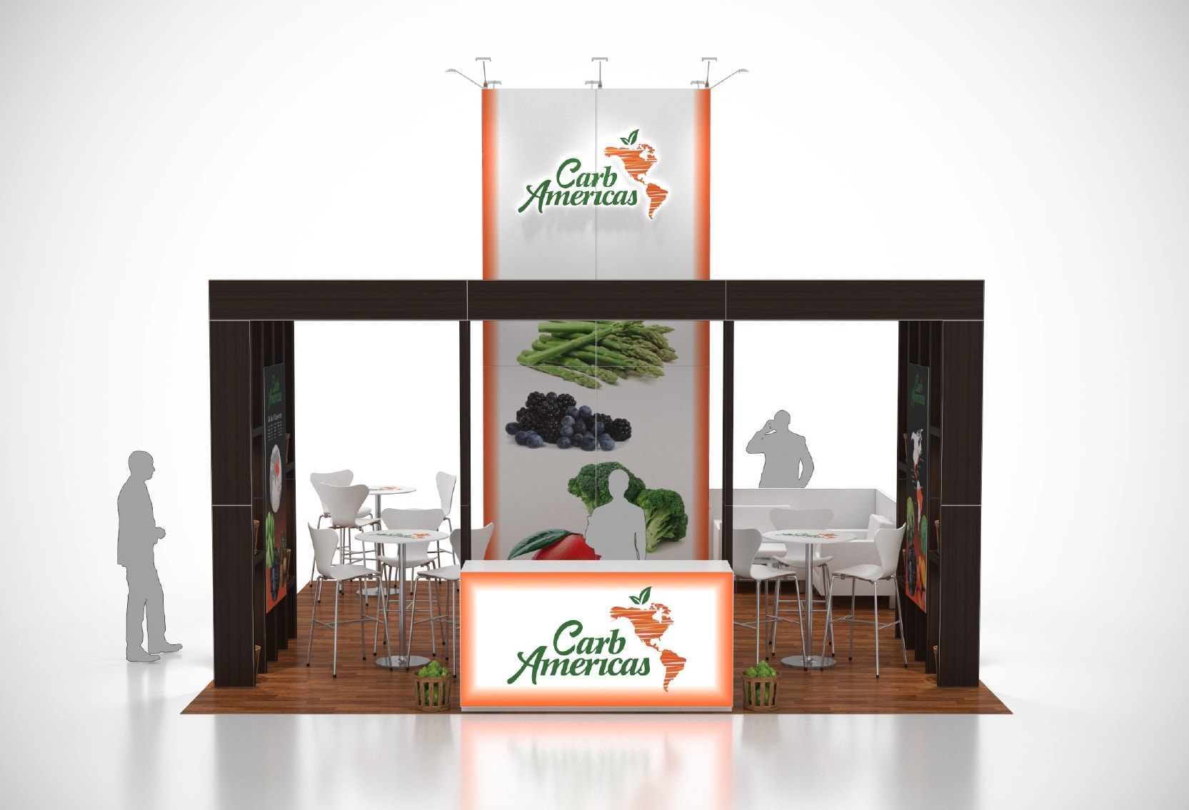 Mandalay Bay Convention Center hall set for a nutrition and ingredients show