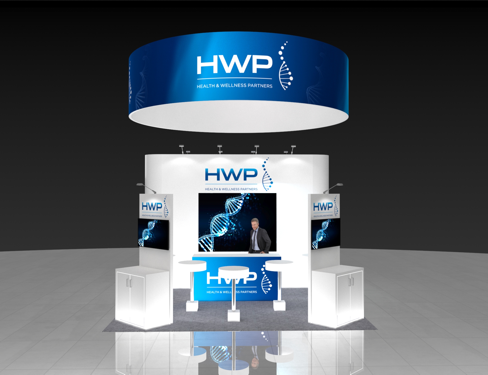 SEMA 20x20 trade show exhibit rental in Las Vegas