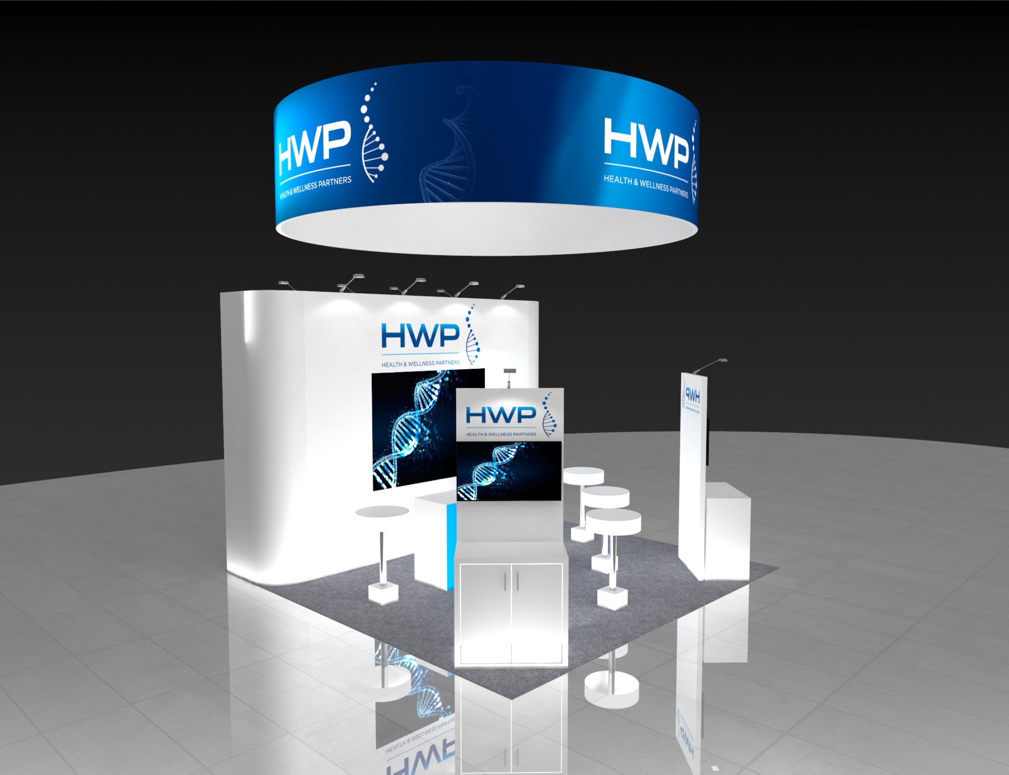 SEMA 20x20 trade show exhibit rental in Las Vegas (view 4)