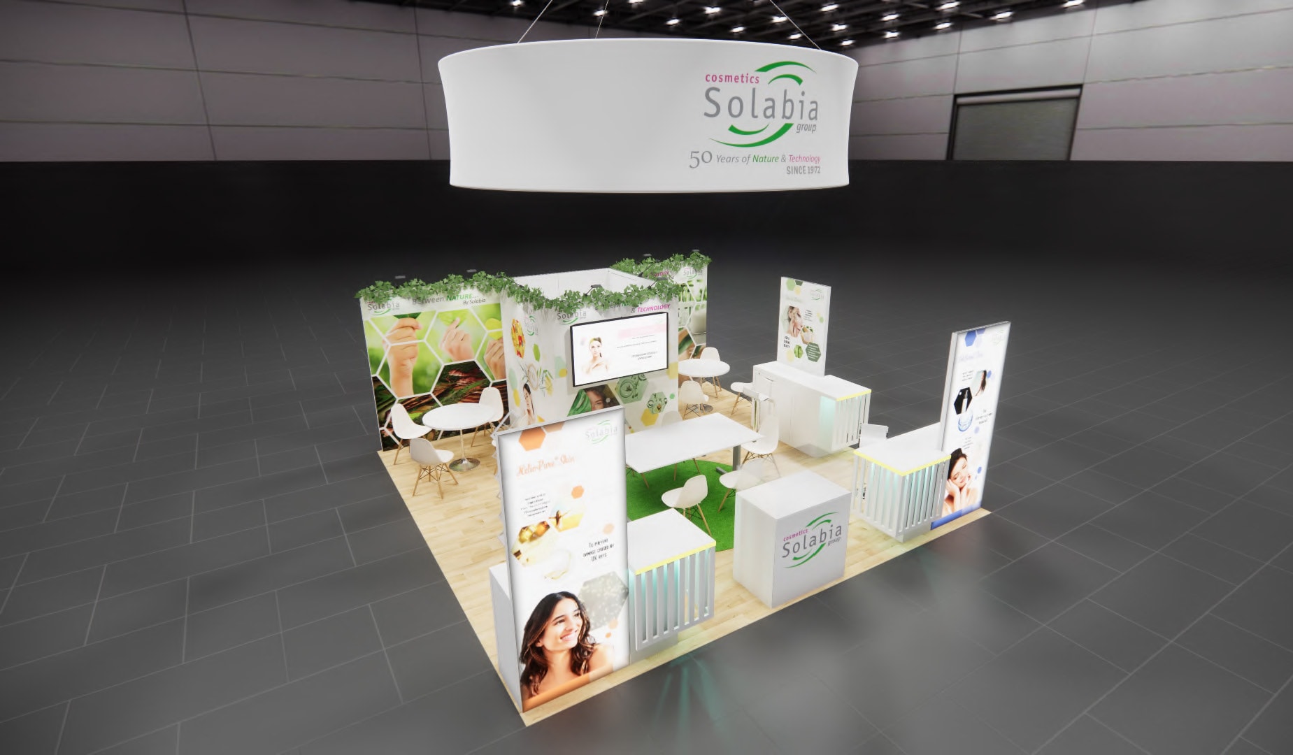 SupplySide West 20x20 trade show exhibit rental in Las Vegas (view 2)