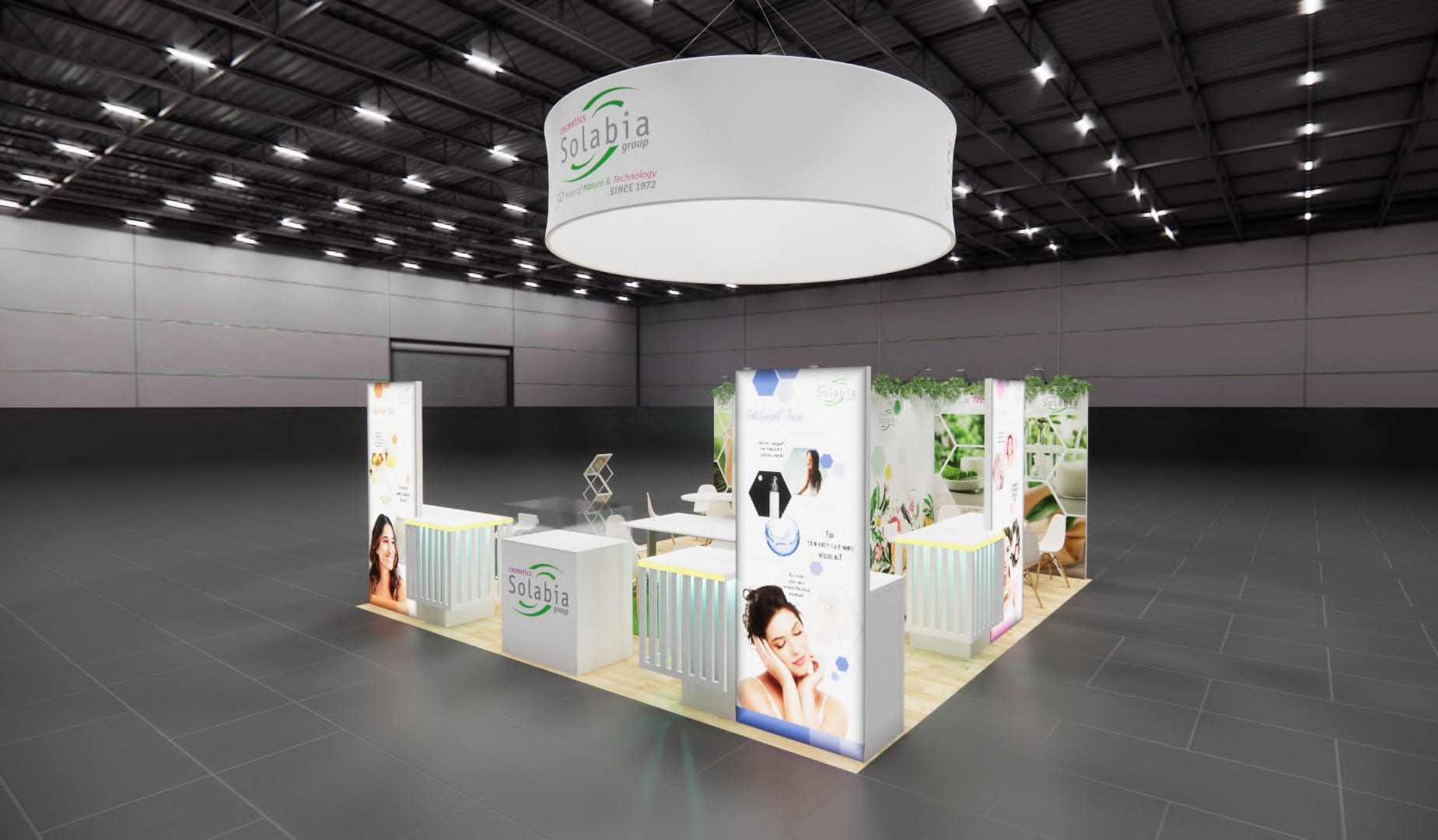 SupplySide West 20x20 trade show exhibit rental in Las Vegas (view 4)